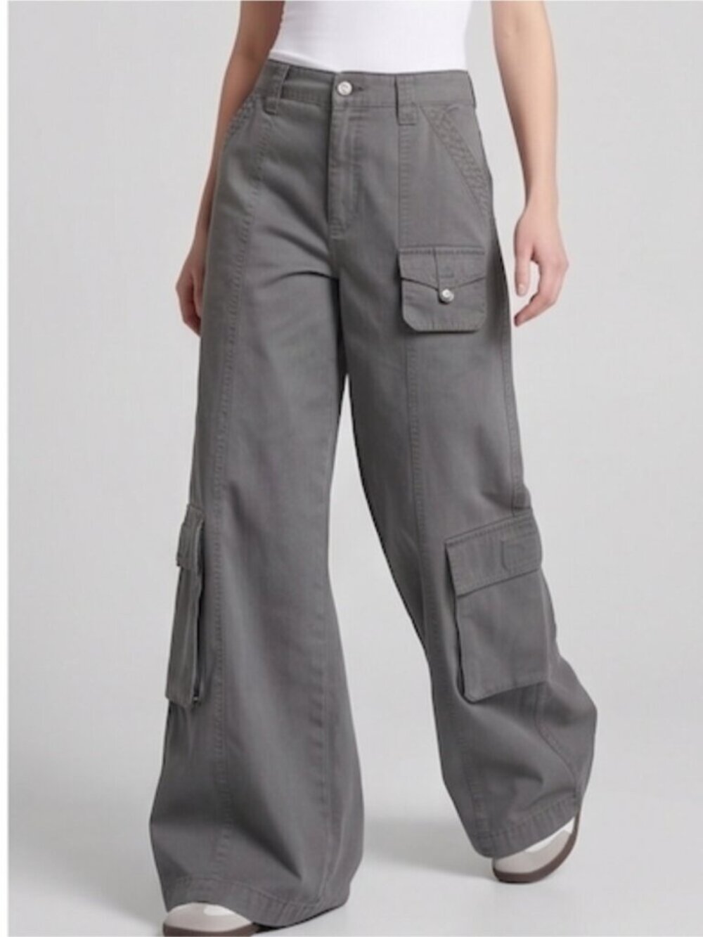 Cotton ON Gray Cargo Pant Size 6 NWT - Picture 5 of 8